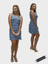 CHACHA Ruffle Knee length PRINTED Dress - D2760